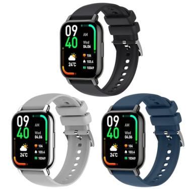 Imagem de Harikiri Pulseira de silicone macio compatível com Popglory P66,22 mm para Nerunsa P66D, Donerton T50S/T50H, TOOBUR/ENOMIR/Yoever//Poounur/RUIMEN IDW13/IDW16/IDW18/IDW19/BW0/LW51/LW11/L WW83