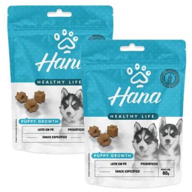 Imagem de Kit 2 Petisco Hana Para Cachorro Filhote Puppy 80g
