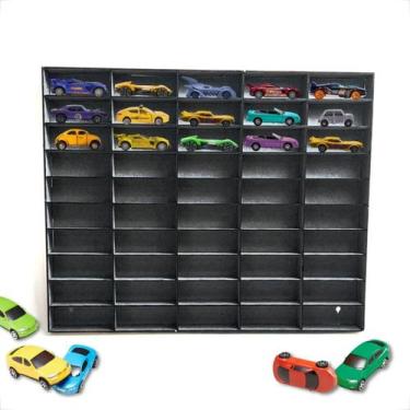 Imagem de Expositor Organizador Preto Porta Carrinhos Infantil Brinquedo Estante