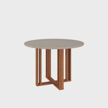 Imagem de Mesa para Sala de Jantar com Vidro Redonda 1090cm Flora