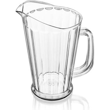 Imagem de New Star Foodservice Jarra de água 46144 de plástico de policarbonato, estilo cônico, para restaurante, 1,701 g, transparente