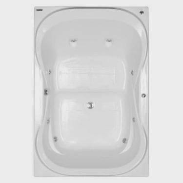 Imagem de Banheira Hidromassagem Astra Due Maggiore Luxo 180cmx120cmx44cm - 04 Jatos Acrílico P5 Com