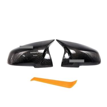 Imagem de Capa de espelho retrovisor lateral de fibra de carbono real compatível com F20 F21 F87 M2 F23 F30 F32 F33 F34 F36 X1 E84 I3 I3S Acessórios para automóveis