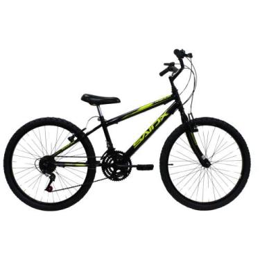 Imagem de Bicicleta infantil Aro 24 18 Marchas PREMIUM SAIDX, Preto, Amare