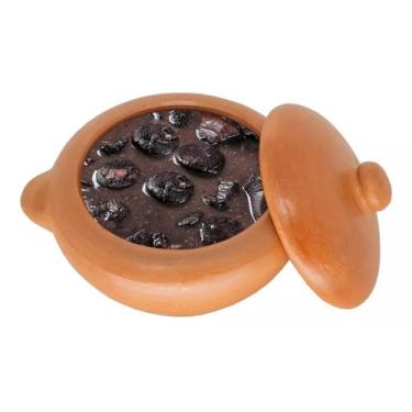 Imagem de Cumbuca De Barro Panelinha Rústica Com Alça E Tampa Mini - Artesanatos