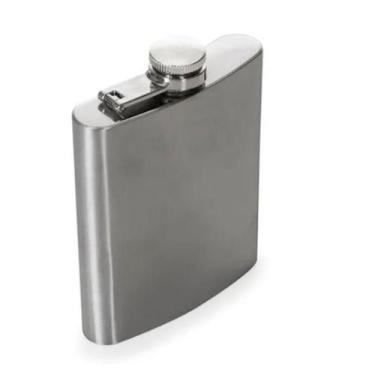 Imagem de Cantil De Bolso Porta Bebidas Aço Inox 230Ml - Inter.P