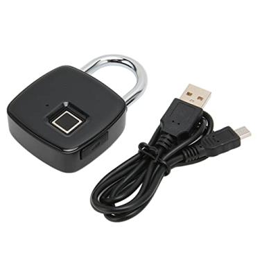 Imagem de P30+ Impressão Digital Padlock Life Print Reconhecimento de Keyl Lock para Ginástica Aplicações do Armário de Malas do Armário de Ginástica. Padlock de Cadeado de Impressão Digital Cadeado de