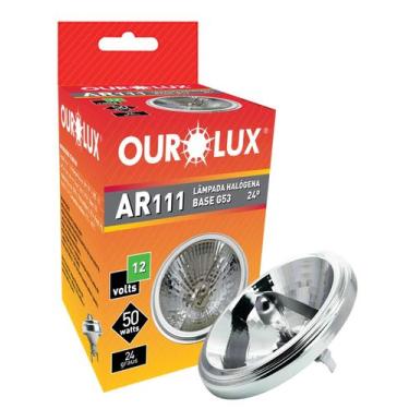 Imagem de Lâmpada Ourolux Ar111 12v 50w 24º G53 Branco-quente