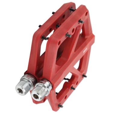 Imagem de Pedais de Bicicleta, Pedais de Bicicleta Com Design Ampliado e Mais Largo 14 Mm Ferramentas de Aço de Alta Resistência para a Maioria das Bicicletas