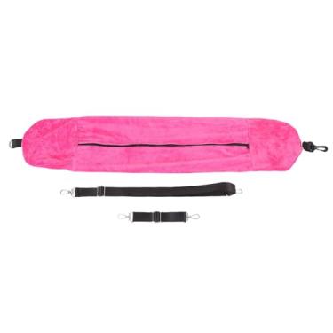 Imagem de Travesseiro de Viagem Fatal, Travesseiro de Pescoço de Viagens de Veludo Com Formas u Ajustáveis ​​para o Pescoço para Viajar Itens Essenciais de Bagagem Extra (Rose Red)