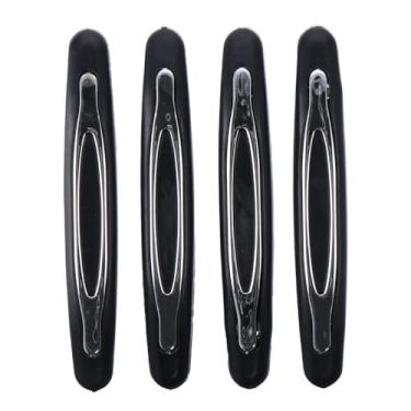 Imagem de BYOBYO 4 peças de guarnição de porta de carro, protetores de borda de porta de carro, capa de borda de porta automotiva, protetor universal de porta lateral de carro, tira curva anticolisão com