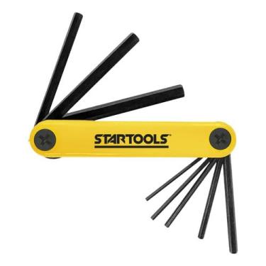 Imagem de Jogo Chaves Allen Tipo Canivete 8 Peças 1,5 a 8mm Aço Carbono