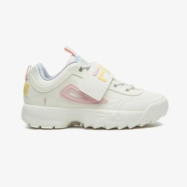 Imagem de Tenis Fila Disruptor Vlc Infantil,Bege/Rosa/Lilas,35