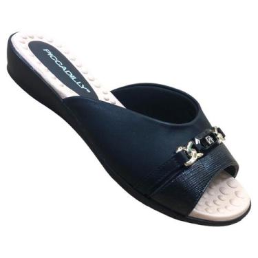 Imagem de Tamanco Piccadilly Feminino Slide joanete Ortopédico Confortável Macia