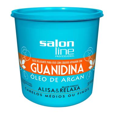 Imagem de Alisante Salon Line Guanidina Óleo Argan Regular Médio 218g