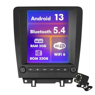 Imagem de Rádio veicular Android 13 para Ford Mustang 2 + 32 G 2010-2014 9,7 polegadas 1280 x 720 com tela sensível ao toque estéreo para carro Carplay Android Auto Backup Camera Mirror Link GPS Navegação GPS