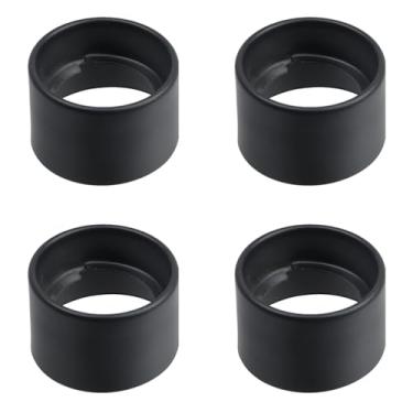 Imagem de Crapyt 4 peças de suporte de lâmpada de fivela de metal, anel de sombra, acessórios de iluminação de ferro, bandeja de luz, abajur, para tomada de cerâmica de porcelana E26, lustre fixo (preto 2,17 ×