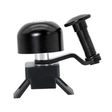 Imagem de UGPLM Campainha de bicicleta com som alto e claro, anel de guidão multifuncional e resistente, acessórios para ciclismo de montanha atividades ao ar livre, Preto