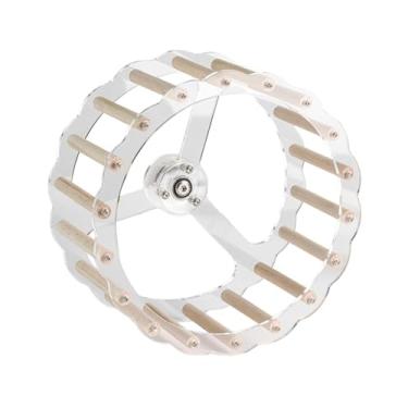 Imagem de Ｂｅｓｇａ Roda de Exercícios Silenciosa para Pequenos Animais, Roda de Exercícios Silenciosa, Brinquedo de Acrílico, Brinquedo de Inteligência para Hamsters, Pe, Pau de madeira, 24 cm de diâmetro