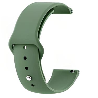 Imagem de Pulseira Nandos-Store compatível com Amazfit GTR 42MM (Verde militar tipo apple)