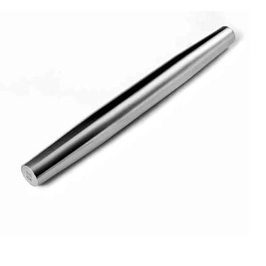 Imagem de Cyoufine Rolo de massa de aço inoxidável de 32,5 cm para assar, rolo de massa de cozinha francês liso para fondant, pizza, torta, biscoito e pastelaria