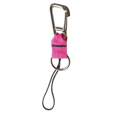 Imagem de rockible Cordão para mergulho autônomo Cordão para câmera de mergulho Correia de nylon versátil com fivela de liberação rápida para esportes aquáticos Lanterna, Rosa