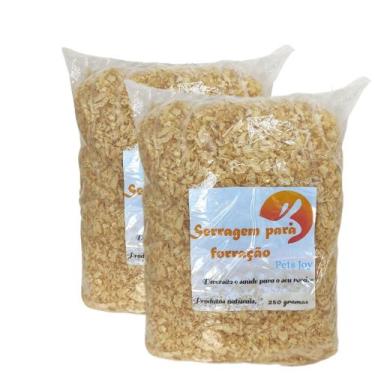 Imagem de Serragem Solta Maravalha Roedor Minhocário Compostagem 500 G - PetsJoy