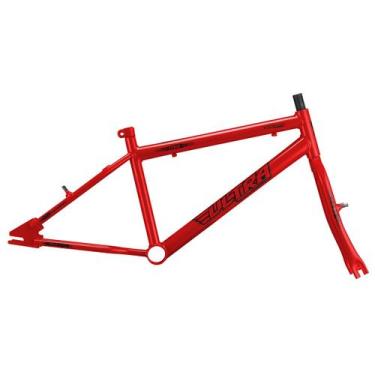Imagem de Quadro Aro 20 Ultra Bikes em Aço Carbono com Garfo Masculino, Vermelho