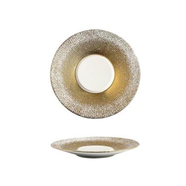 Imagem de Prato de bife personalizado de cerâmica requintada para restaurante de estilo ocidental - placa de exibição de 28 cm