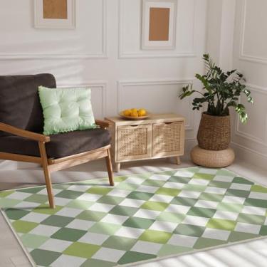 Imagem de Season wind Tapetes ecológicos laváveis, modernos, para sala de estar, quarto, sala de jantar, cozinha, 7,5 x 12,5 cm, antiderrapante, camada baixa, piso interno, tapete pequeno