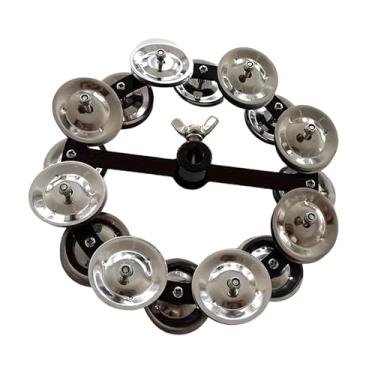 Imagem de Milageto Hi Hat Pandeiro Instrumento de Percussão Portátil Presentes Tambor Címbalo Musical Educacional para Bar Palco Performance Festa