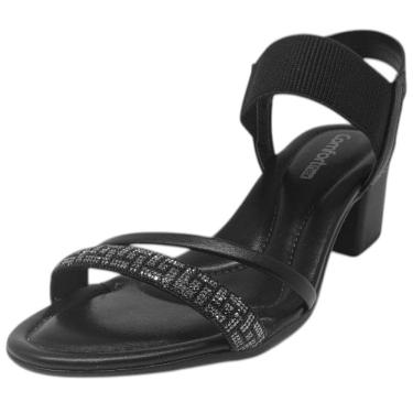 Imagem de Sandalia Feminino Salto Medio Conforto Comfortflex