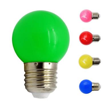 Imagem de Lâmpada Led Modelo Bolinha Decorativa Rosca E27 Cor Verde LA1WVD - PDE