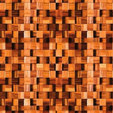 Imagem de Papel de Parede Adesivo Madeira Mosaico - 017 - Multimpressão