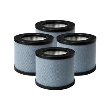 Imagem de Nispira Substituição do filtro HEPA 3 em 1 JH01 MK01 para purificador de ar AROEVE MK06, ALROCKET JH06 Elechomes EPI081 EP1081, Intelabe EPI080 EP1080, Kloudi DH-JH01 DH-JH06, Pomoron MJ0011 H, pacote