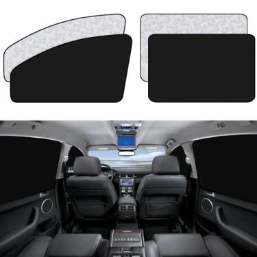 Imagem de Car Window Sun Shades Covers ZATOOTO Magnetic, 4 unidades, pretas