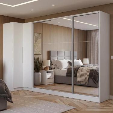 Imagem de Guarda-Roupa Modulado Neo + Guarda-Roupa Royale 3 Portas de Correr de 