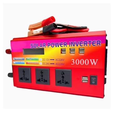 Imagem de 72V TO 220V,1200W/3000W (pico) Car Power Inverter DC 12V 24V 48V 60V 72V to 110V/220V AC Converter com Display LCD 3 Tomadas AC e 4 USB Car Charger para Car Home Laptop