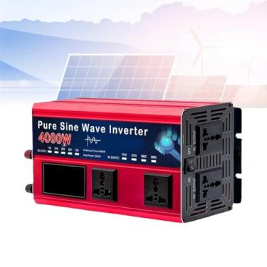 Imagem de 48V TO 110V,24V a 110V, inversor de onda senoidal pura de 4000W, inversor de energia doméstico pequeno 12V 24V 48V 60V 72V a 110V 220V Conversor AC para RV, caminhão