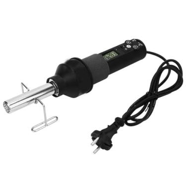 Imagem de Pistola de ar quente portátil industrial eletrônica Hot Air Gun, com 9 bicos de gás, temperatura ajustável e velocidade do vento, para a dessoldagem da maioria das peças de montagem