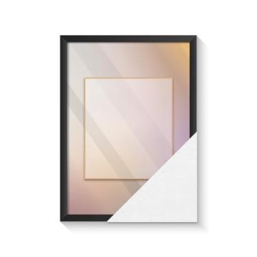 Imagem de Moldura Quadro, Porta Retrato de Parede, com Acetato DecoraçãO, para Sala Quarto Cozinha EscritóRio, Preto e Branco(A4 21x30 Acetato Mold. Preta)