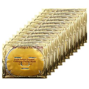 Imagem de Máscaras faciais Ruzzut Collagen com ácido hialurônico e ouro 24K 12 u
