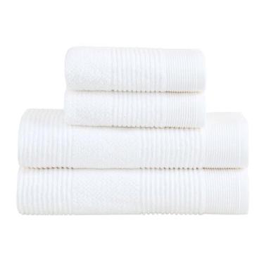 Imagem de Jogo de Toalhas Buddemeyer Maya Extra Soft Banho Branco 4 peças