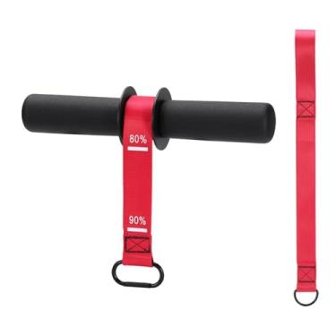 Imagem de Baoblaze Fortalecedor de antebraço, exercitador de braço, rolo de pulso antiderrapante, blaster para treinamento de força, levantamento de halteres, força de, Vermelho