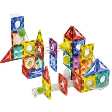 Imagem de Blocos de Montar Magnetico Infantil | Brinquedo Construçao Criativa Educativo Multiplas Montagens | 64 Peças