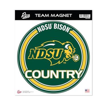 Imagem de Rico Industries NCAA North Dakota State Bison Padrão 20 cm Ímã redondo
