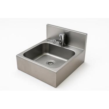 Imagem de Lavatório Cirúrgico Pia Assepsia Inox C/Acionamento Manual Na Torneira