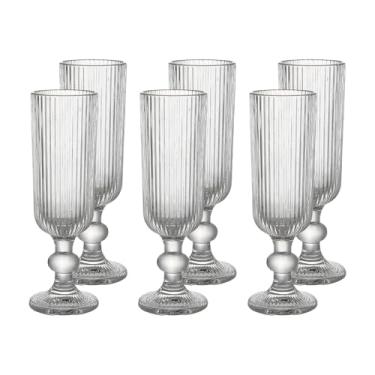 Imagem de Haus Concept - Jogo de 6 Taças de Vidro Reluz para Espumante 150ml - Cristal