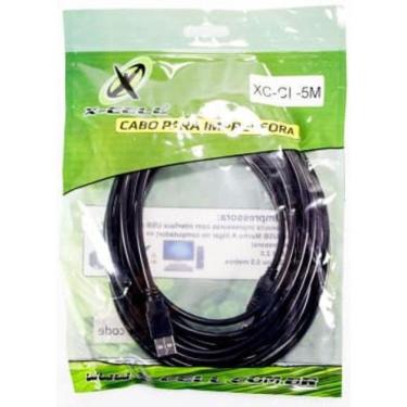 Imagem de Cabo Usb 2.0 Para Impressora X-Cell 5M Preto AmXBm Xc-Ci-5M