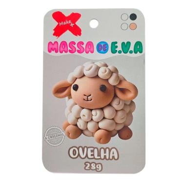 Imagem de Massa de EVA em pote 28g 4 cores Ovelha - Gatte